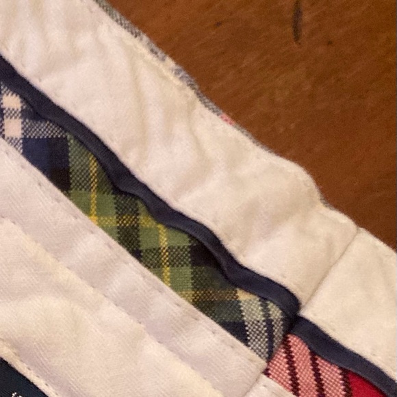 Polo Ralph Lauren, cotton plaid dress casual pant green white blue pink - Picture 8 of 11